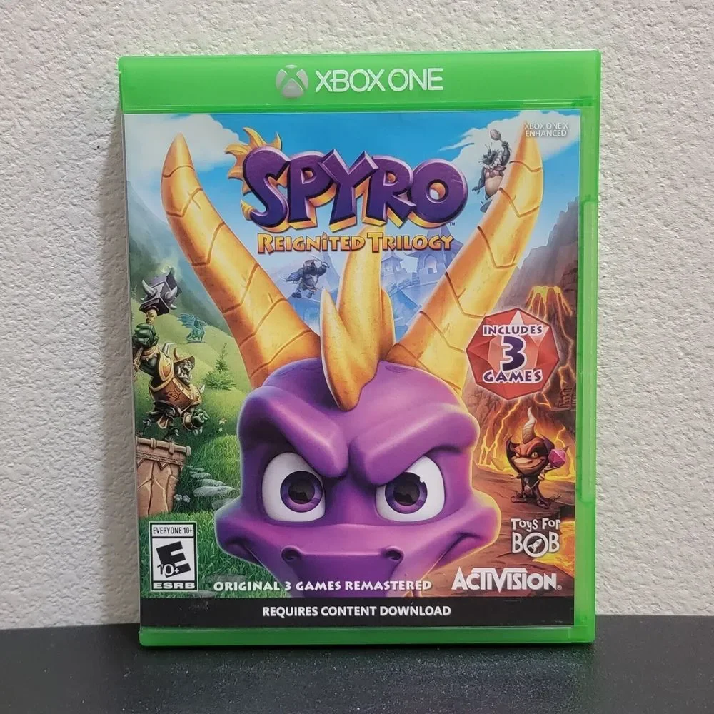 Spyro Reignited Trilogy Microsoft Xbox One Excellent‎ Condition - No Manual